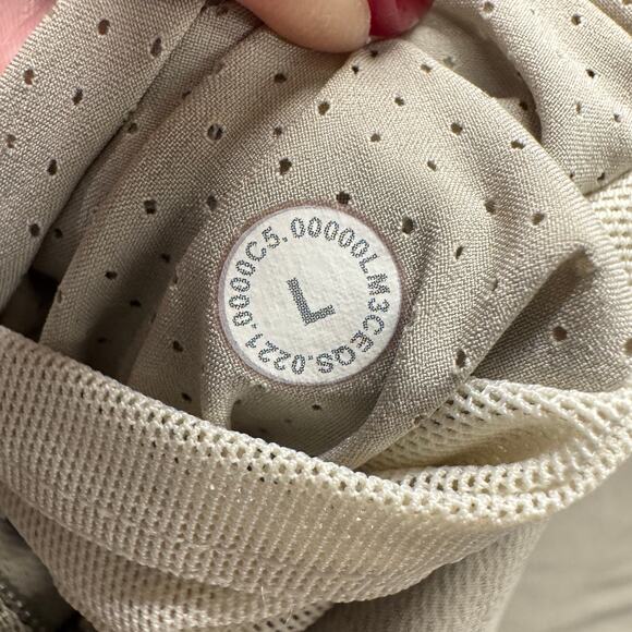 Lululemon Venture Blazer Mens Large Light Khaki Tan Activewear Jacket Snap Up - Picture 8 of 12